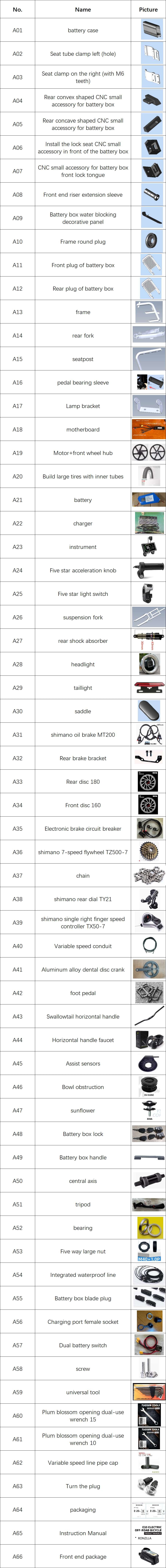 Rear Fork for E20 Plus E-Bike 13